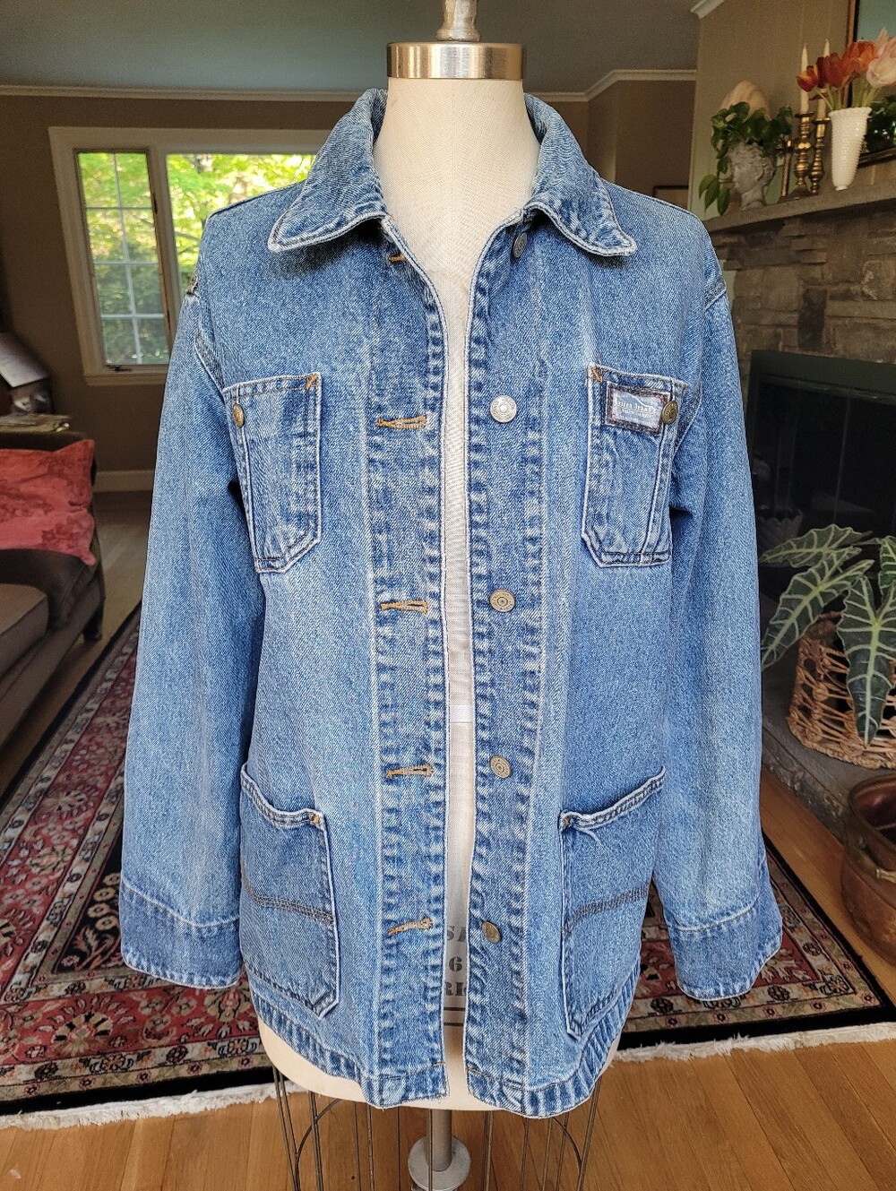 Ralph Lauren Vtg Polo Jeans Co Denim Jean Chore Coat Jacket